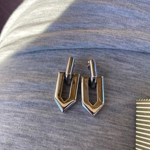 Silver tone earrings by Monet